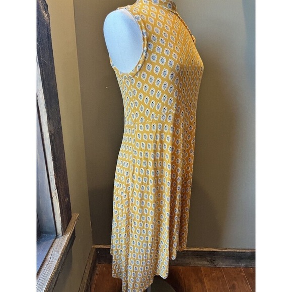 Anthropologie Maeve Palais Mock Neck Swing Soft Stretch Jersey Dress READ - Picture 3 of 7